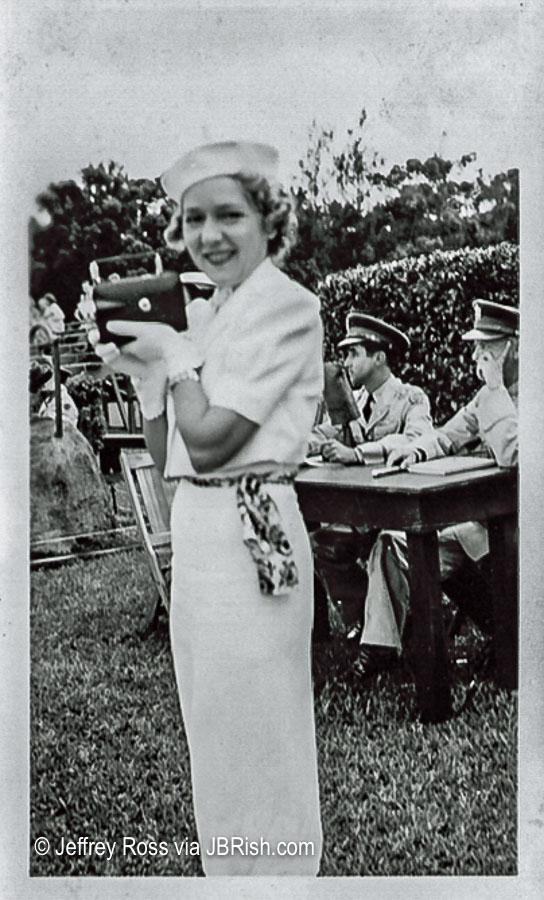 Sonja Henie visiting Hawaii with Shirley Temple